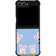 Coque Samsung Galaxy Z Flip6 - Silicone rigide noir Easter 2026 Snoopy