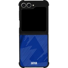 Samsung Galaxy Z Flip6 Case Hülle - Silikon schwarz Japan 2022 personalisierbares Fussballtrikot