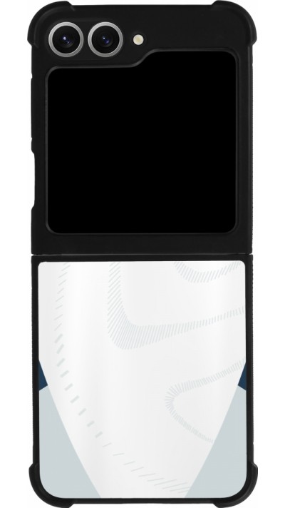 Coque Samsung Galaxy Z Flip6 - Silicone rigide noir Maillot de football Suisse Extérieur personnalisable