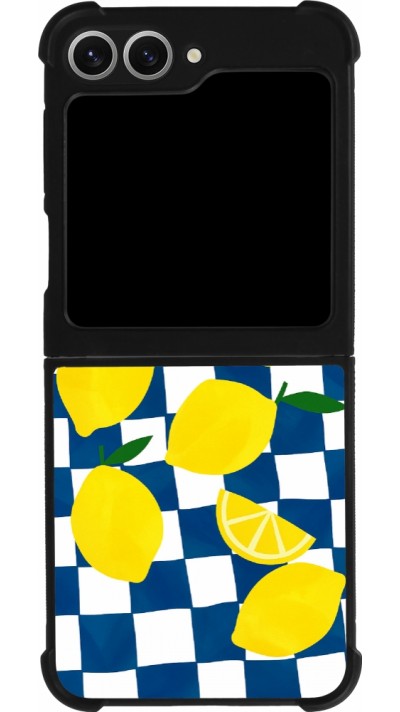 Coque Samsung Galaxy Z Flip6 - Silicone rigide noir Illustration lemons 2026