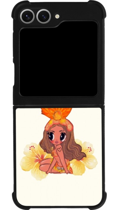 Coque Samsung Galaxy Z Flip6 - Silicone rigide noir Karol G Tropicoqueta