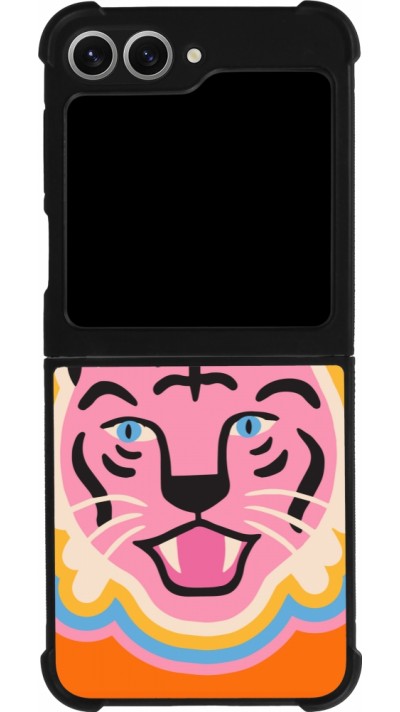 Coque Samsung Galaxy Z Flip6 - Silicone rigide noir Lion colors 2026