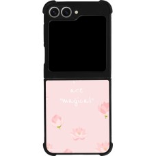 Coque Samsung Galaxy Z Flip6 - Silicone rigide noir Mom 2023 your are magical