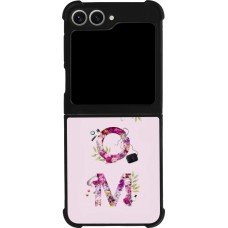 Coque Samsung Galaxy Z Flip6 - Silicone rigide noir Mom 2024 girly mom