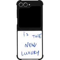 Coque Samsung Galaxy Z Flip6 - Silicone rigide noir Offline is the new luxury