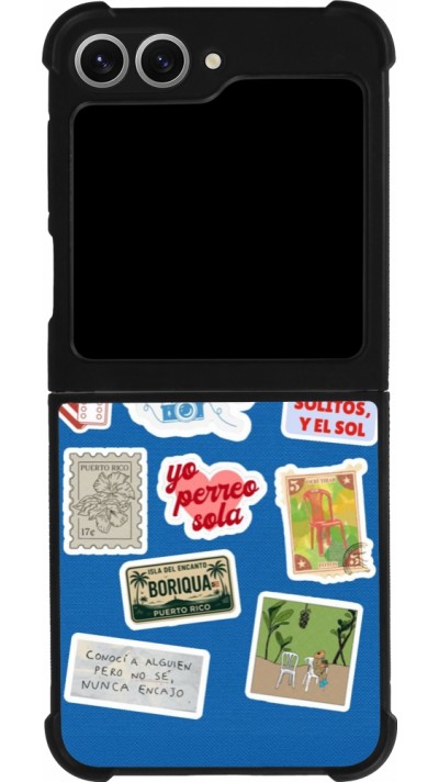 Coque Samsung Galaxy Z Flip6 - Silicone rigide noir Seals of the Dominican Republic DTMF