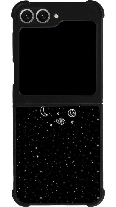 Coque Samsung Galaxy Z Flip6 - Silicone rigide noir Space Doodle