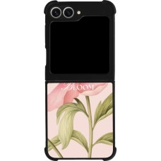 Coque Samsung Galaxy Z Flip6 - Silicone rigide noir Just Bloom Spring 2026