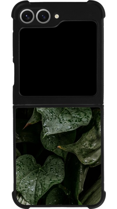 Coque Samsung Galaxy Z Flip6 - Silicone rigide noir Spring 23 fresh plants