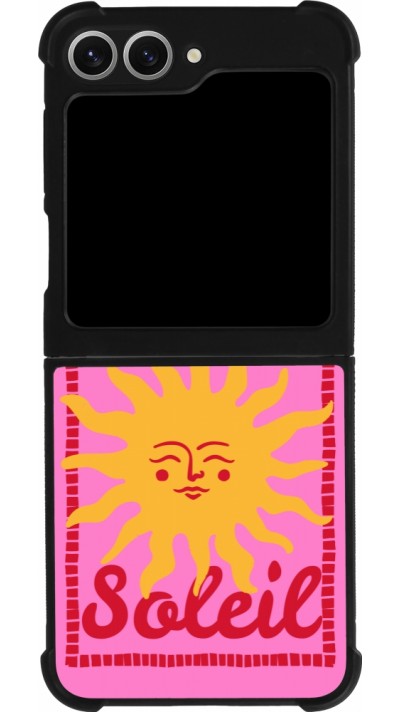 Coque Samsung Galaxy Z Flip6 - Silicone rigide noir Sun sun 2026