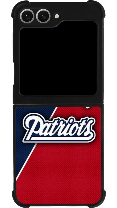Coque Samsung Galaxy Z Flip6 - Silicone rigide noir Super Bowl 26 Patriots 1