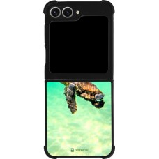 Samsung Galaxy Z Flip6 Case Hülle - Silikon schwarz Turtle Underwater