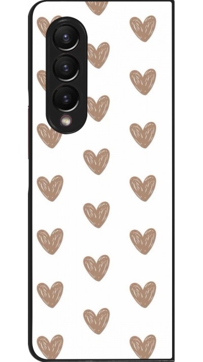 Coque Samsung Galaxy Z Fold3 5G - Autumn 2024 brown hearts Coque Samsung Galaxy Z Fold3 5G - Autumn 2024 brown hearts