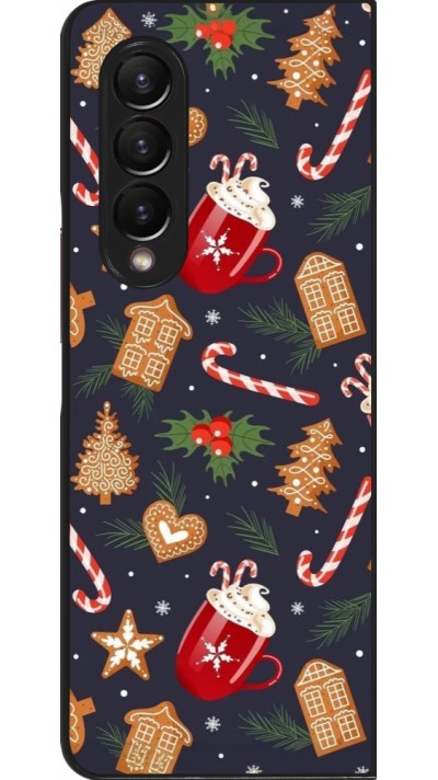 Coque Samsung Galaxy Z Fold3 5G - Christmas 25 Pattern Gingerbread House