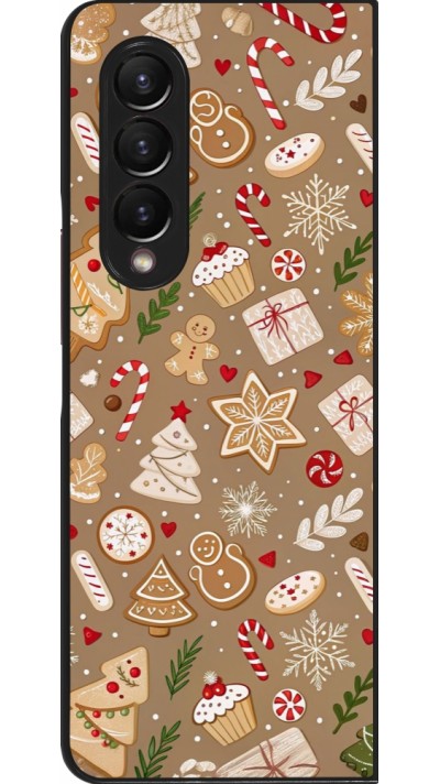 Coque Samsung Galaxy Z Fold3 5G - Christmas 25 Pattern Ginger Cookie