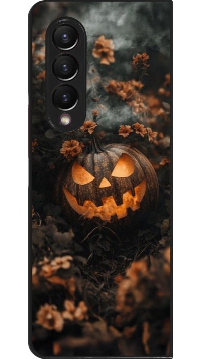 Coque Samsung Galaxy Z Fold3 5G - Halloween 2025 Pumpkin with flowers Coque Samsung Galaxy Z Fold3 5G - Halloween 2025 Pumpkin with flowers