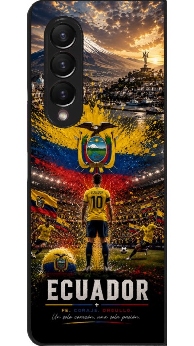 Coque Samsung Galaxy Z Fold3 5G - Football Équateur splash 2026