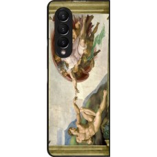 Coque Samsung Galaxy Z Fold3 5G - Tableau art - La Création d’Adam - Michel-Ange
