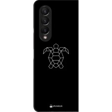 Samsung Galaxy Z Fold3 5G Case Hülle - Turtles lines on black
