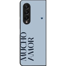 Samsung Galaxy Z Fold3 5G Case Hülle - Valentine 2024 mucho amor azul