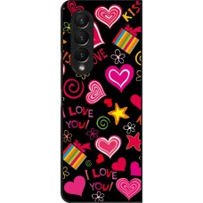Samsung Galaxy Z Fold3 5G Case Hülle - Valentine 2023 love symbols