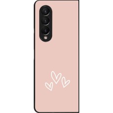 Samsung Galaxy Z Fold3 5G Case Hülle - Valentine 2023 three minimalist hearts