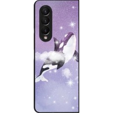 Samsung Galaxy Z Fold3 5G Case Hülle - Whale in sparking stars
