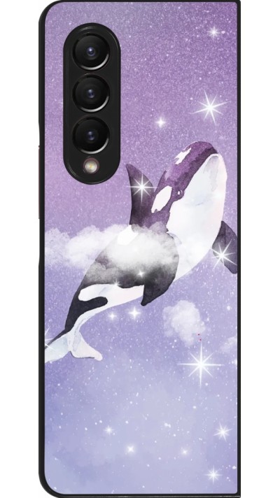 Coque Samsung Galaxy Z Fold3 5G - Whale in sparking stars