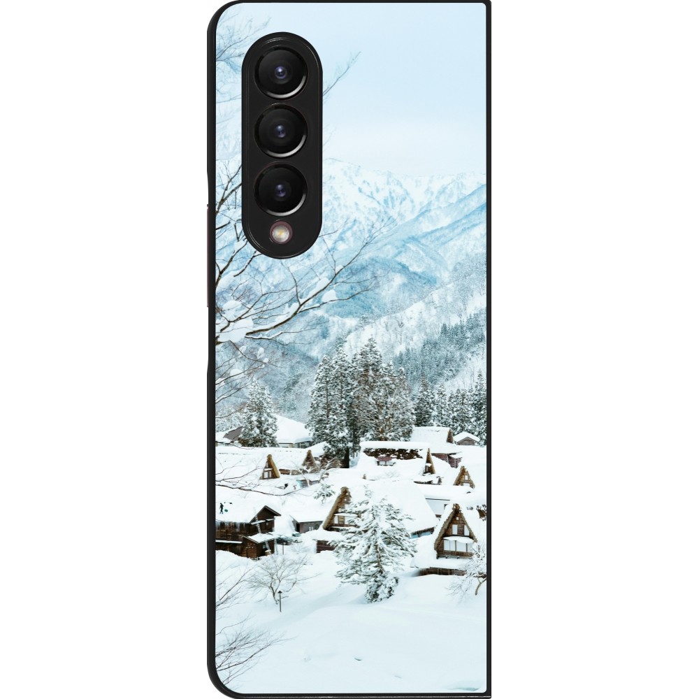 Coque Samsung Galaxy Z Fold3 5G - Winter 25 Winter snowy landscape