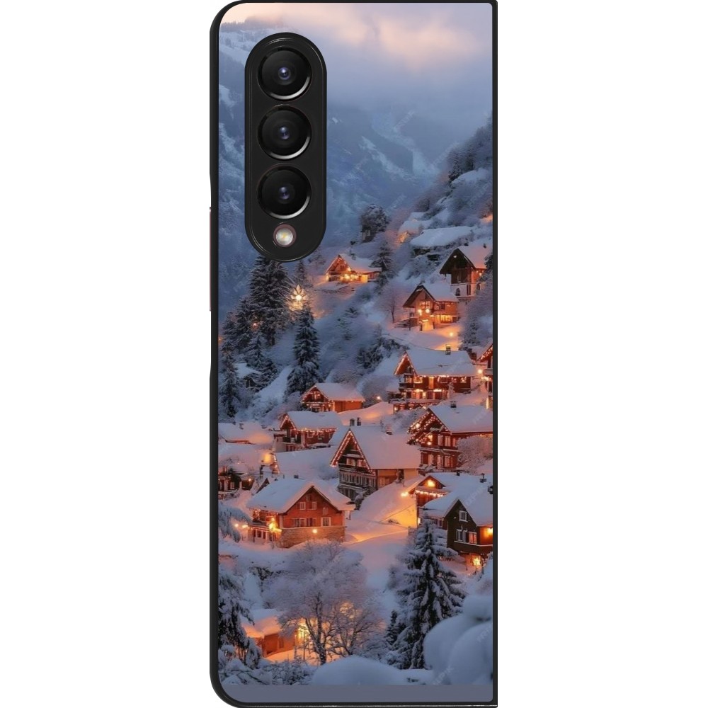 Coque Samsung Galaxy Z Fold3 5G - Winter 25 Winter snowy village