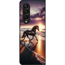 Samsung Galaxy Z Fold4 Case Hülle - Pferd majestätisch Strand