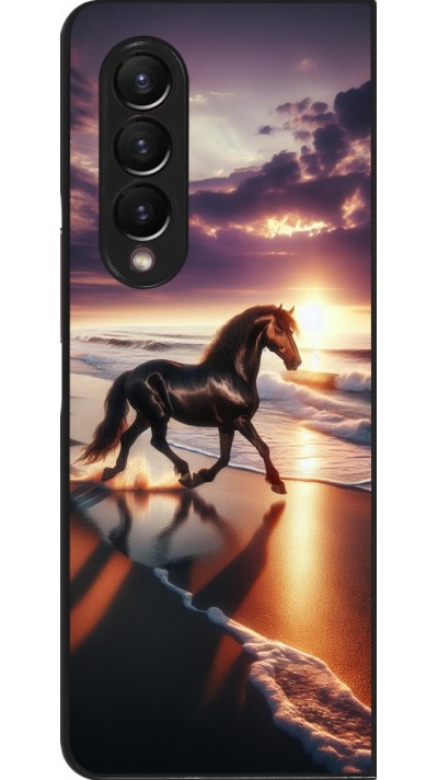 Coque Samsung Galaxy Z Fold4 - Cheval majestueux plage