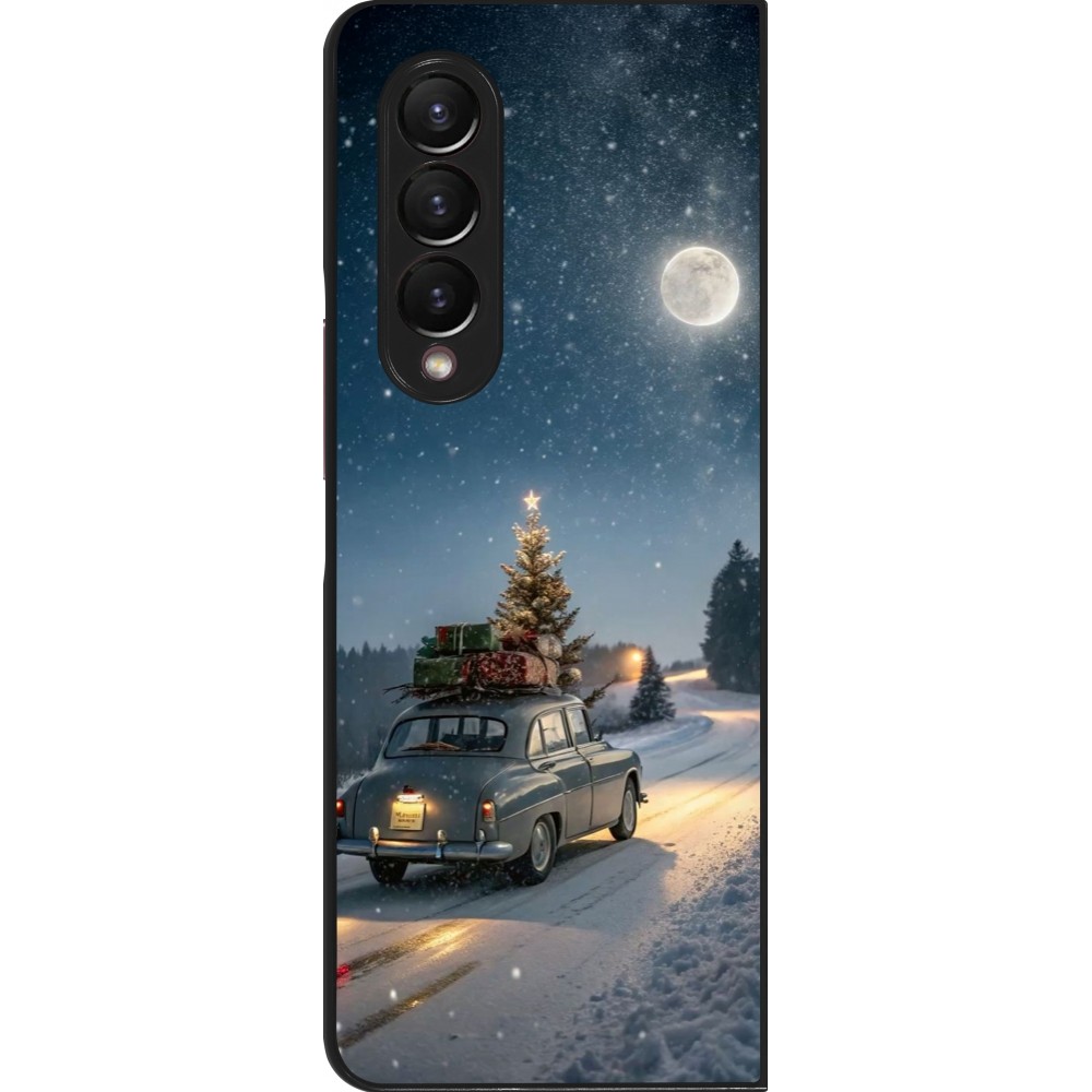 Coque Samsung Galaxy Z Fold4 - Christmas 25 Car with Tree Xmas