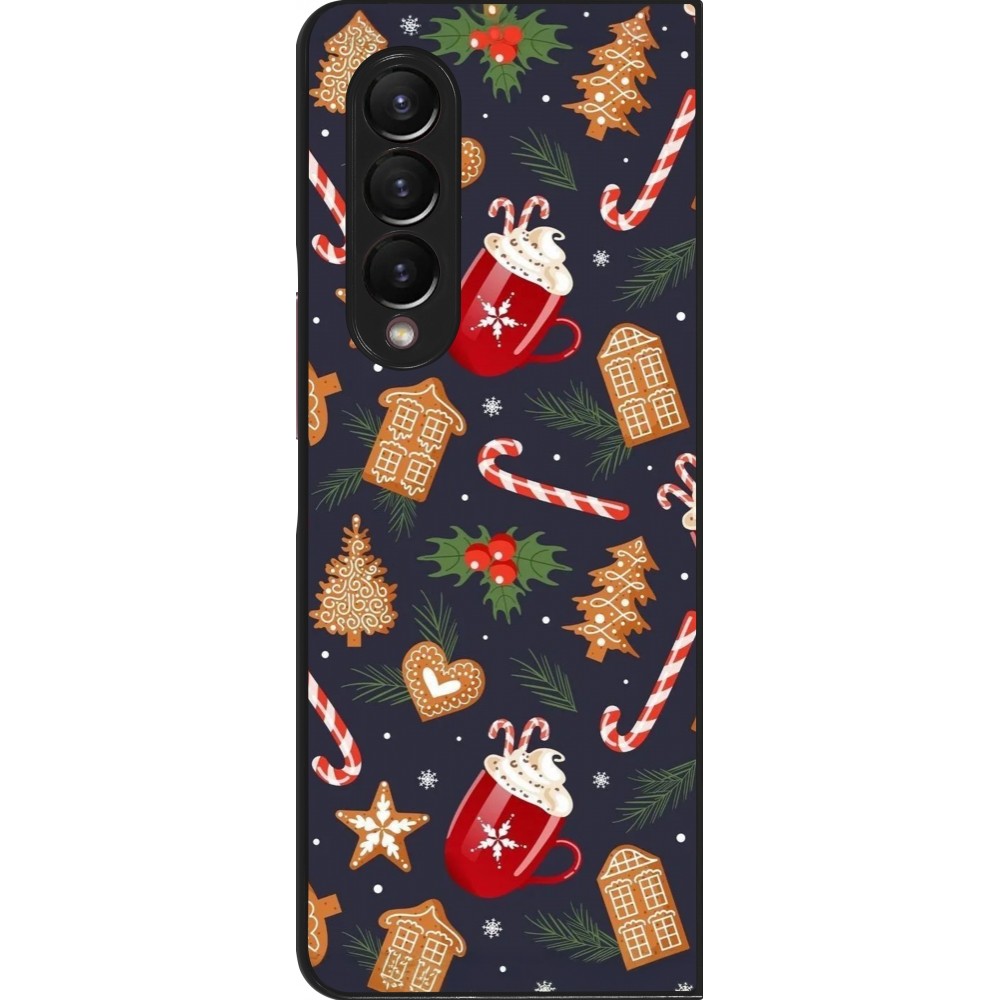 Coque Samsung Galaxy Z Fold4 - Christmas 25 Pattern Gingerbread House
