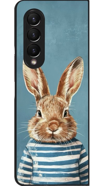Coque Samsung Galaxy Z Fold4 - Easter 2026 Rabbit navy