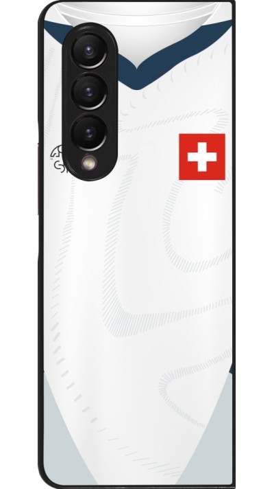 Samsung Galaxy Z Fold4 Case Hülle - Schweiz Away personalisierbares Fussballtrikot