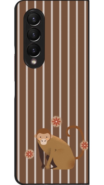 Samsung Galaxy Z Fold4 Case Hülle - Monkey with stripes