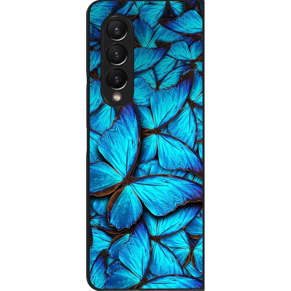 Samsung Galaxy Z Fold4 Case Hülle - Papillon bleu