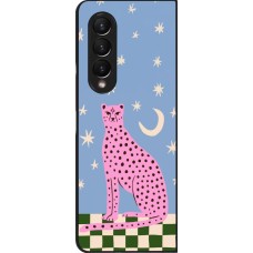 Coque Samsung Galaxy Z Fold4 - Pink leopard with stars 2026