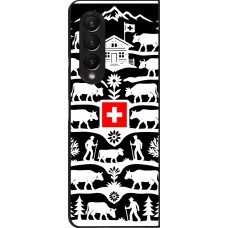Coque Samsung Galaxy Z Fold4 - Poya Suisse 3 noir