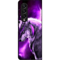 Coque Samsung Galaxy Z Fold4 - Purple Sky Wolf