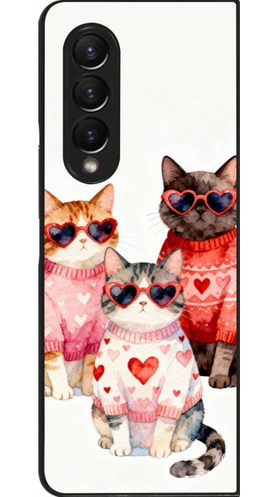 Coque Samsung Galaxy Z Fold4 - Saint Valentines Day 26 Cat Love