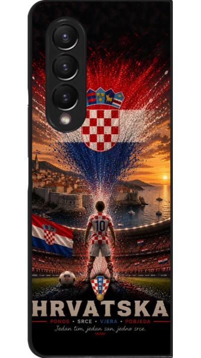 Coque Samsung Galaxy Z Fold4 - Football Croatie splash 2026