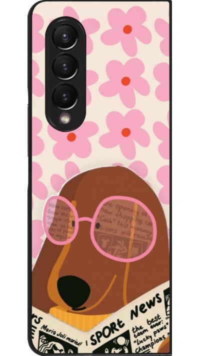 Coque Samsung Galaxy Z Fold4 - Dog with newspaper Spring 2026