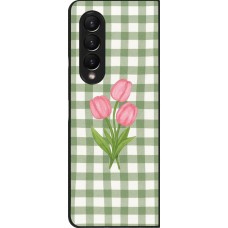 Coque Samsung Galaxy Z Fold4 - Green vichy tulips Spring 2026