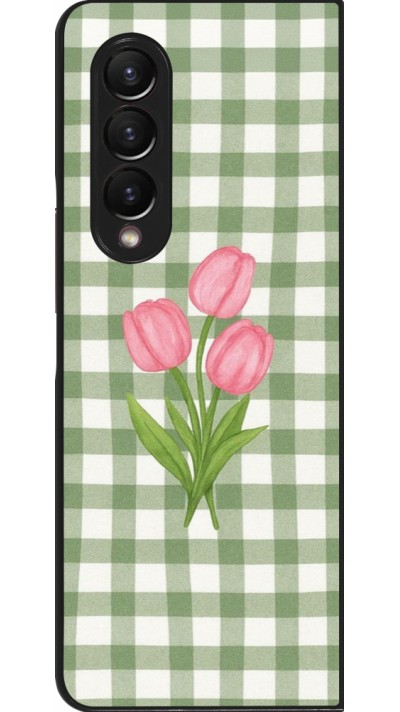 Coque Samsung Galaxy Z Fold4 - Green vichy tulips Spring 2026