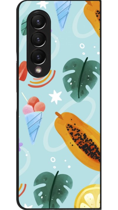 Coque Samsung Galaxy Z Fold4 - Summer 2025 Pattern papaya