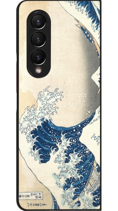 Coque Samsung Galaxy Z Fold4 - Tableau art - La Grande Vague de Kanagawa - Hokusai