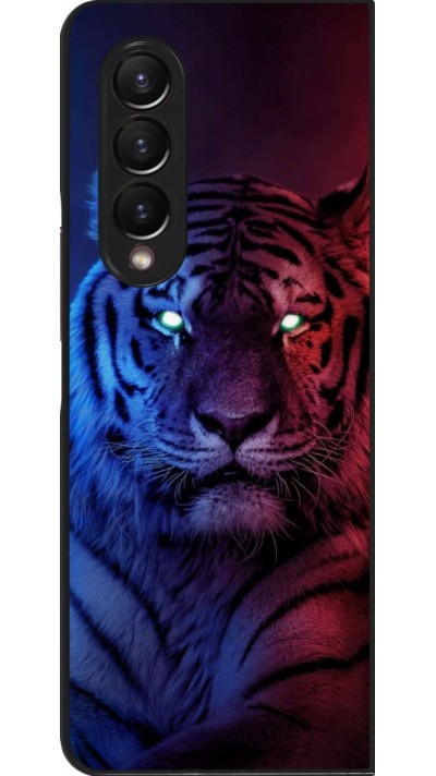 Coque Samsung Galaxy Z Fold4 - Tiger Blue Red
