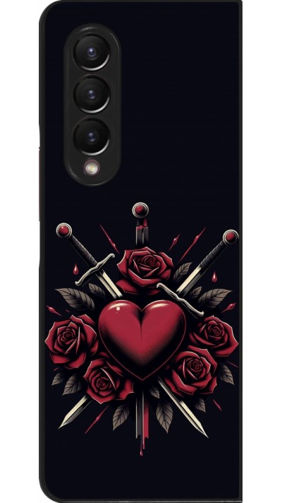 Coque Samsung Galaxy Z Fold4 - Valentine 2024 gothic love